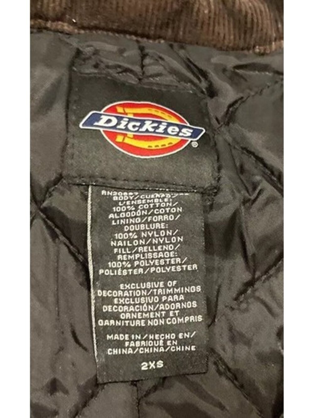 Dickies Duck Insulated Coveralls Men’s Size 2XS Workwear Blue (Fits Like A Large